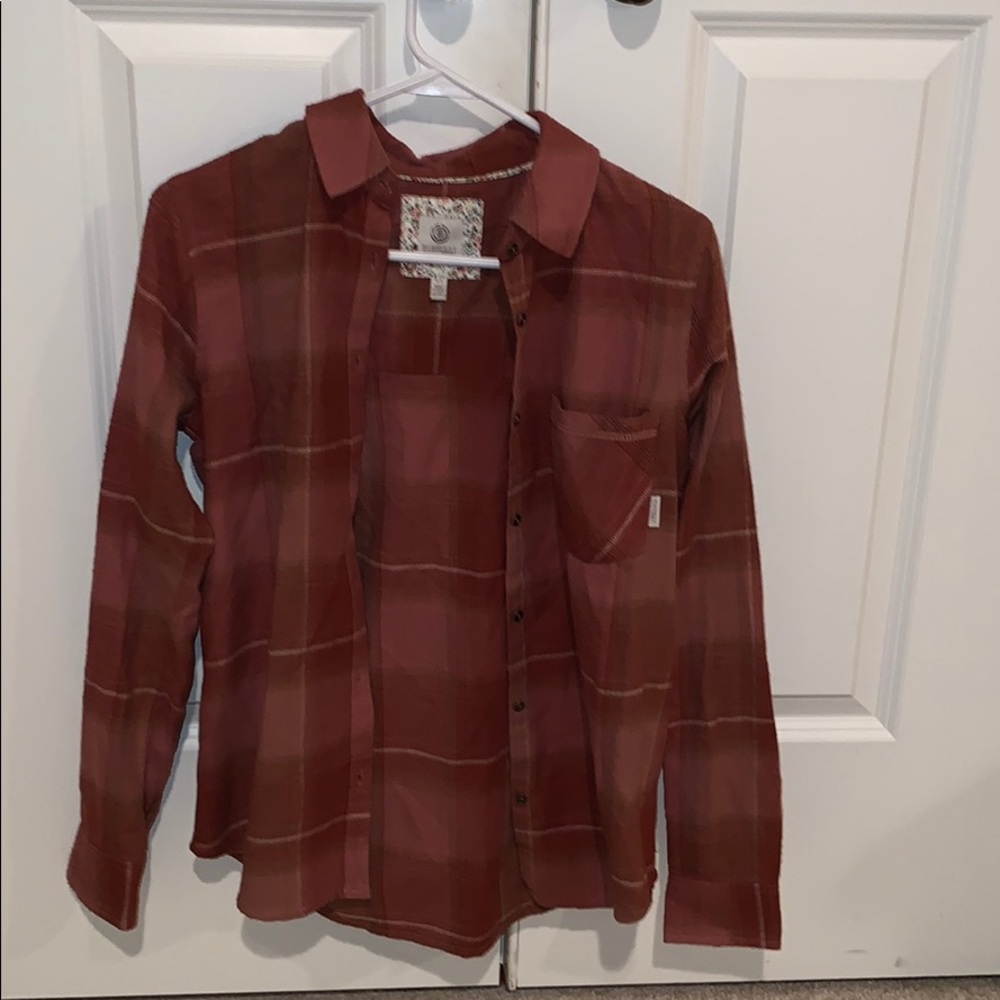 Plaid orange element shirt